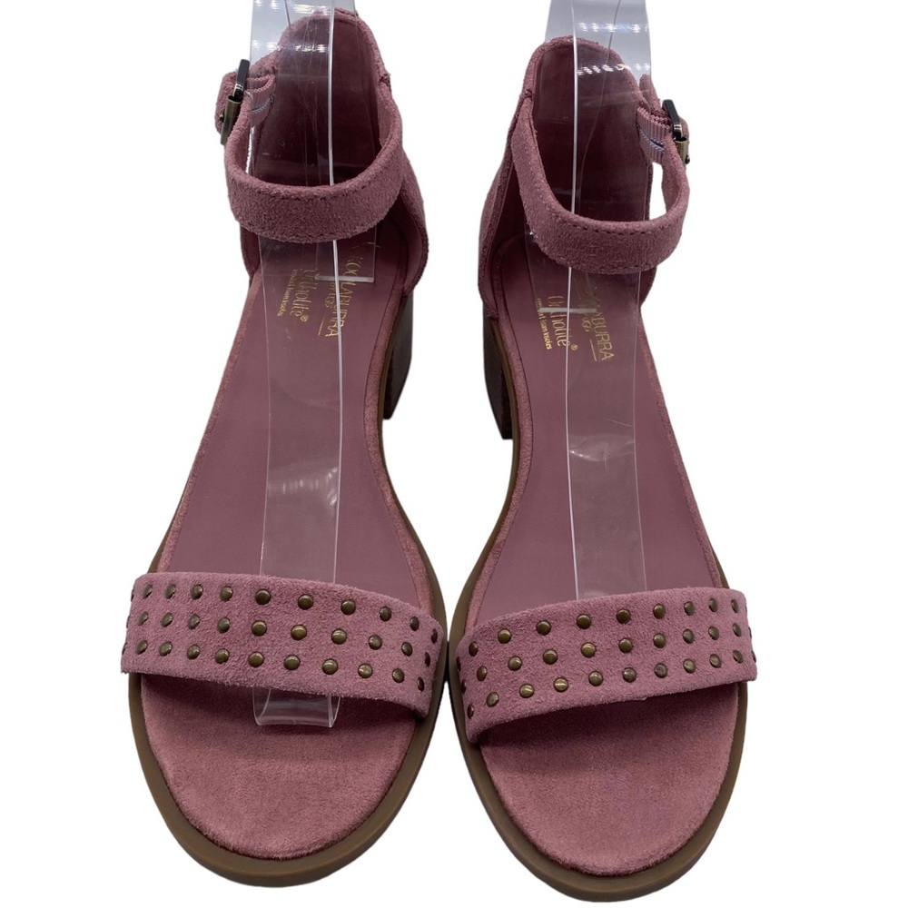 Koolaburra by UGG Sandals Bellen Pink Suede Strappy Barbie Barbiecore Size 6 - Picture 5 of 15